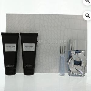 Michael Kors Men's Cologne & Grooming Set - Black and Silver